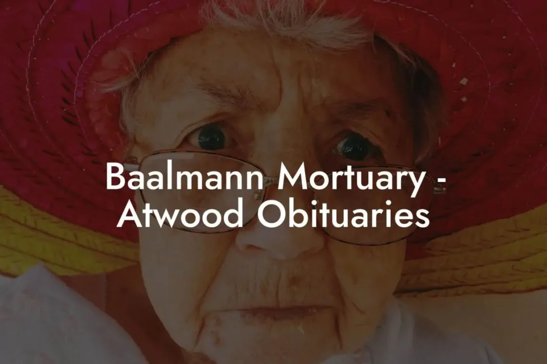 Balmain Obituaries in Atwood