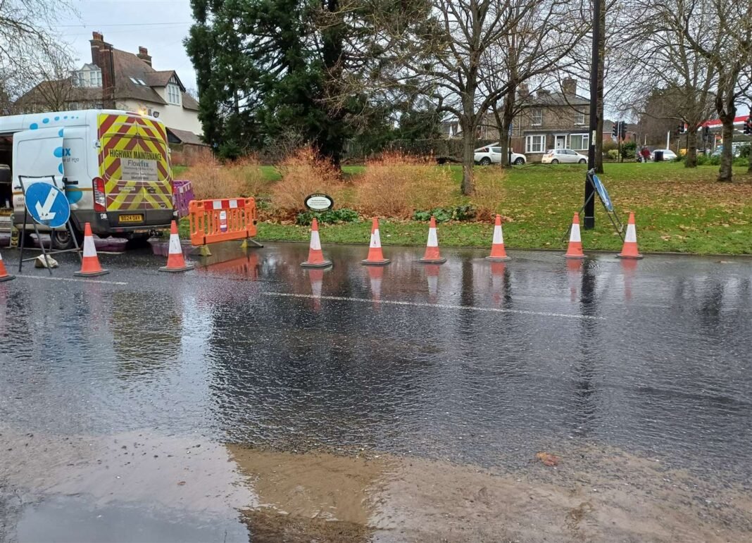 a1101 fornham road water leak