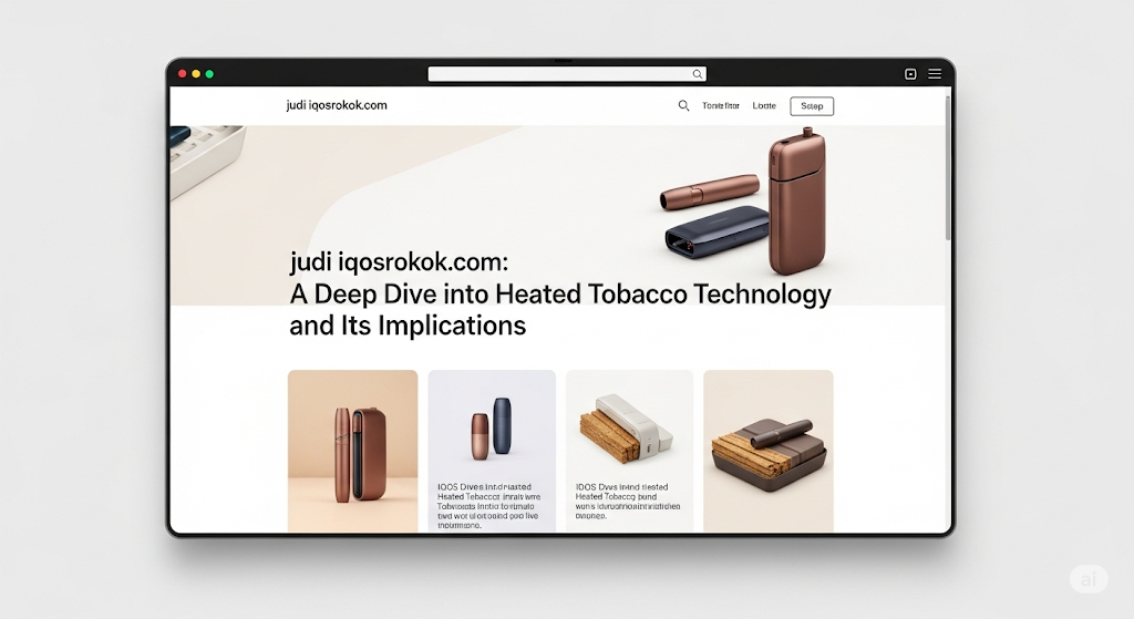 judi iqosrokok.com: A Deep Dive into Heated Tobacco Technology and Its Implications