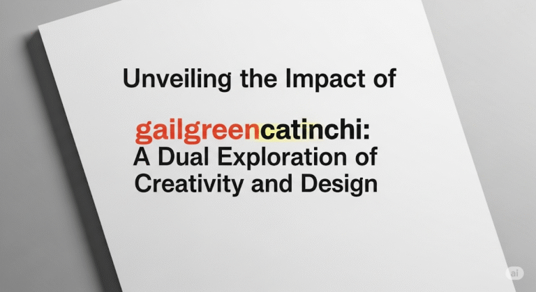 Unveiling the Impact of Gailgreencatinchi: A Dual Exploration of Creativity and Design