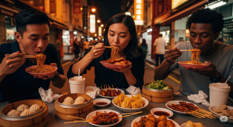 Chinatown Hawker Leftovers Consumption