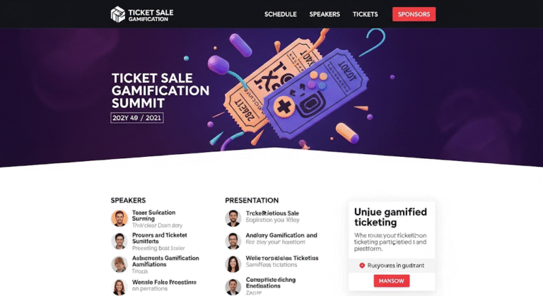 Website for Ticket Sale Gamificationsummit