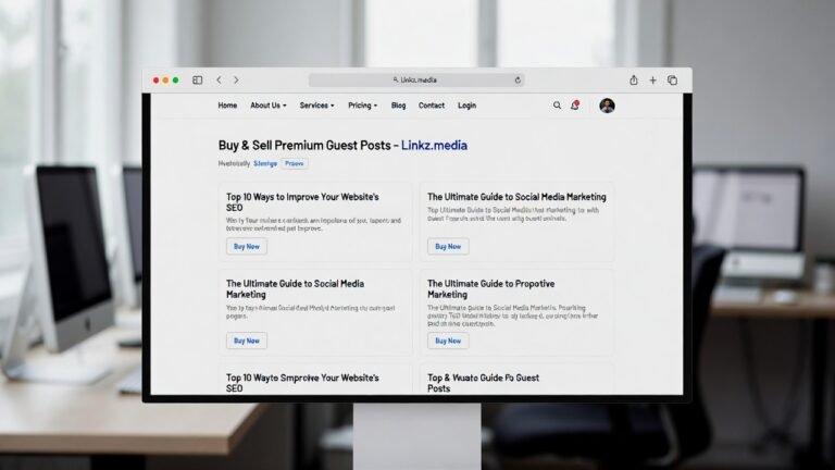 Buy & Sell Premium Guest Posts – Linkz.media