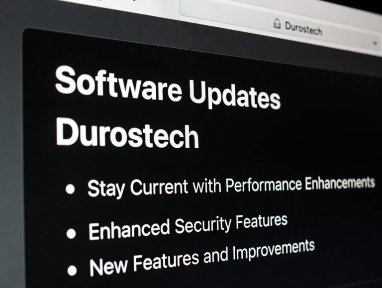 Software Updates Durostech: Stay Current with Performance, Security, and New Features