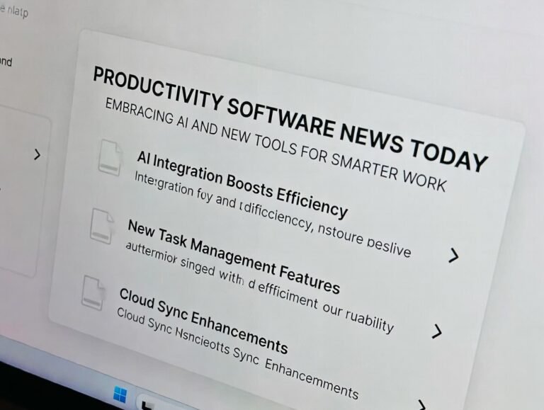 Productivity Software News Today: Embracing AI and New Tools for Smarter Work