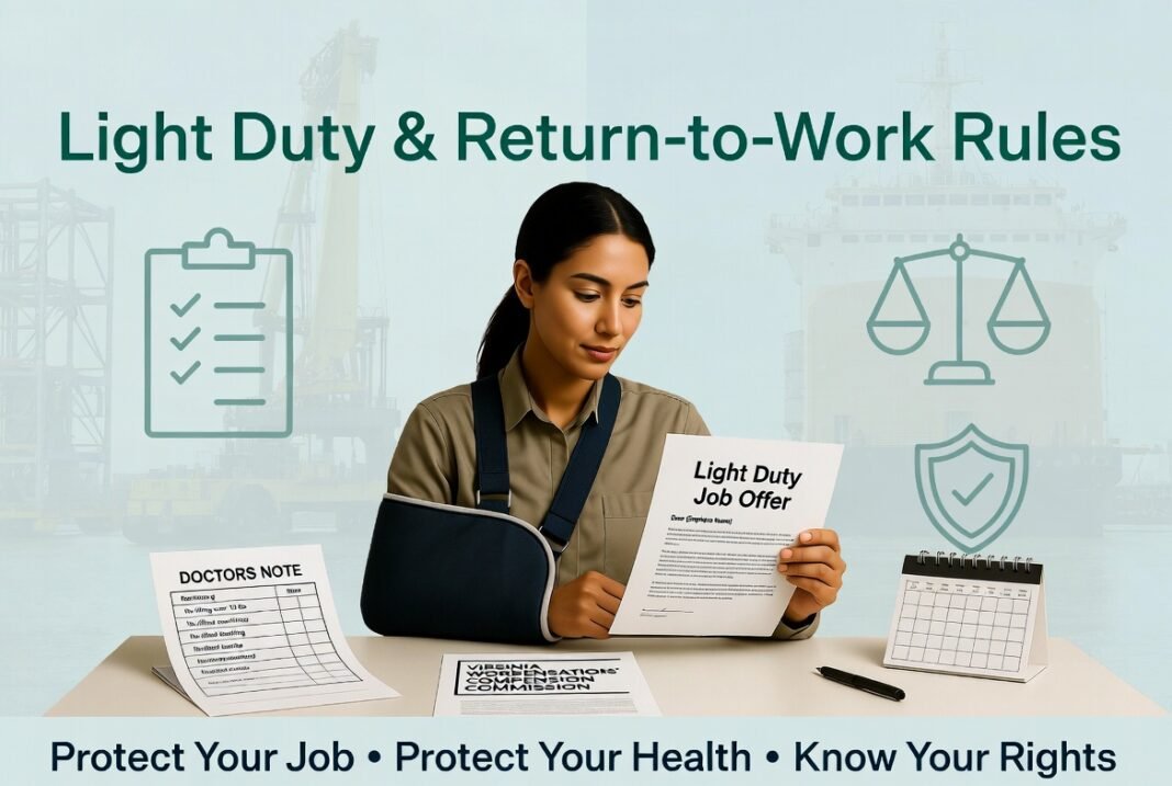 How Light Duty and Return‑to‑Work Rules Affect Chesapeake Employees